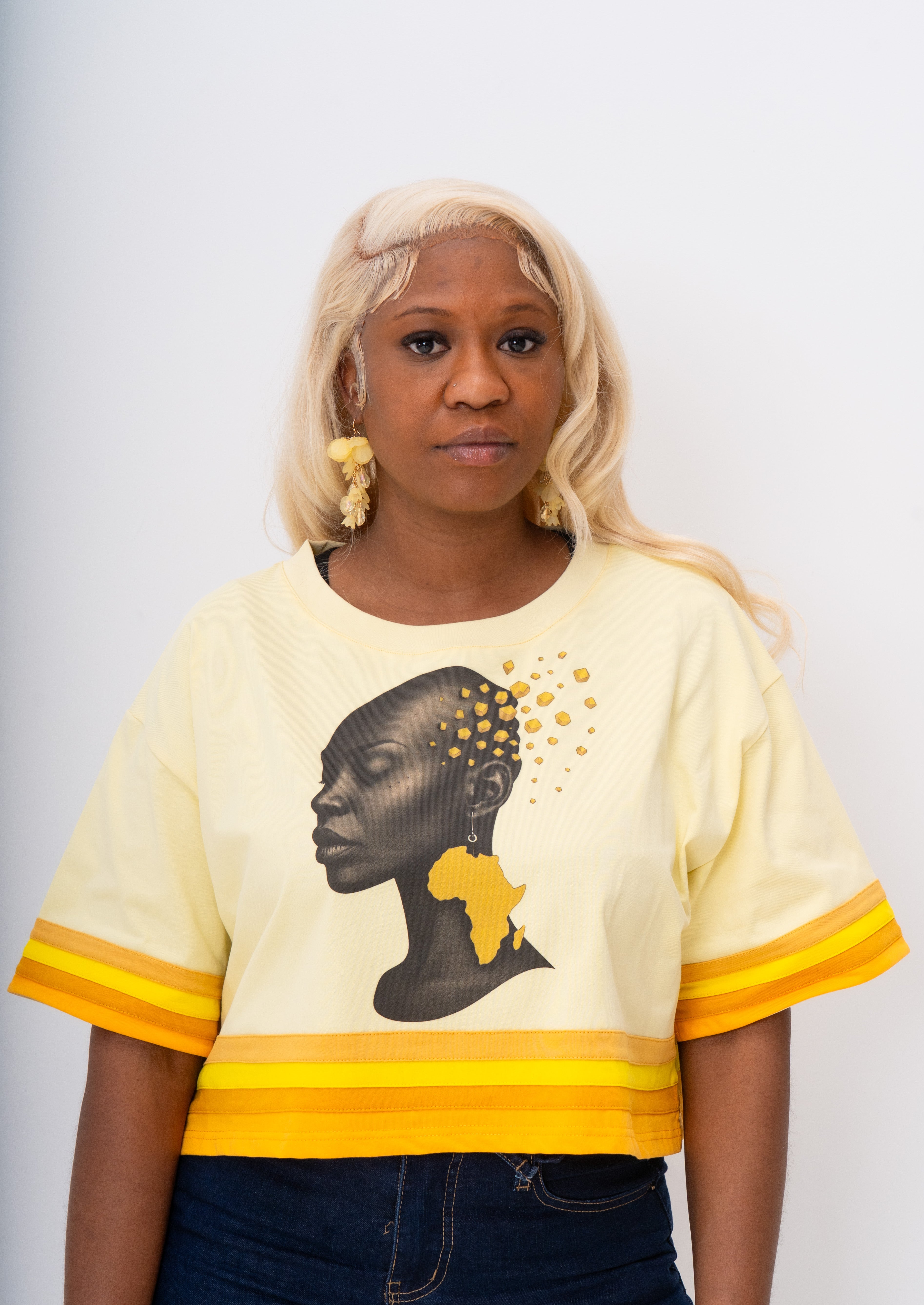 African Queen Box Cropped Tee