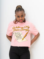 Writing My Own Script Box Cropped Tee