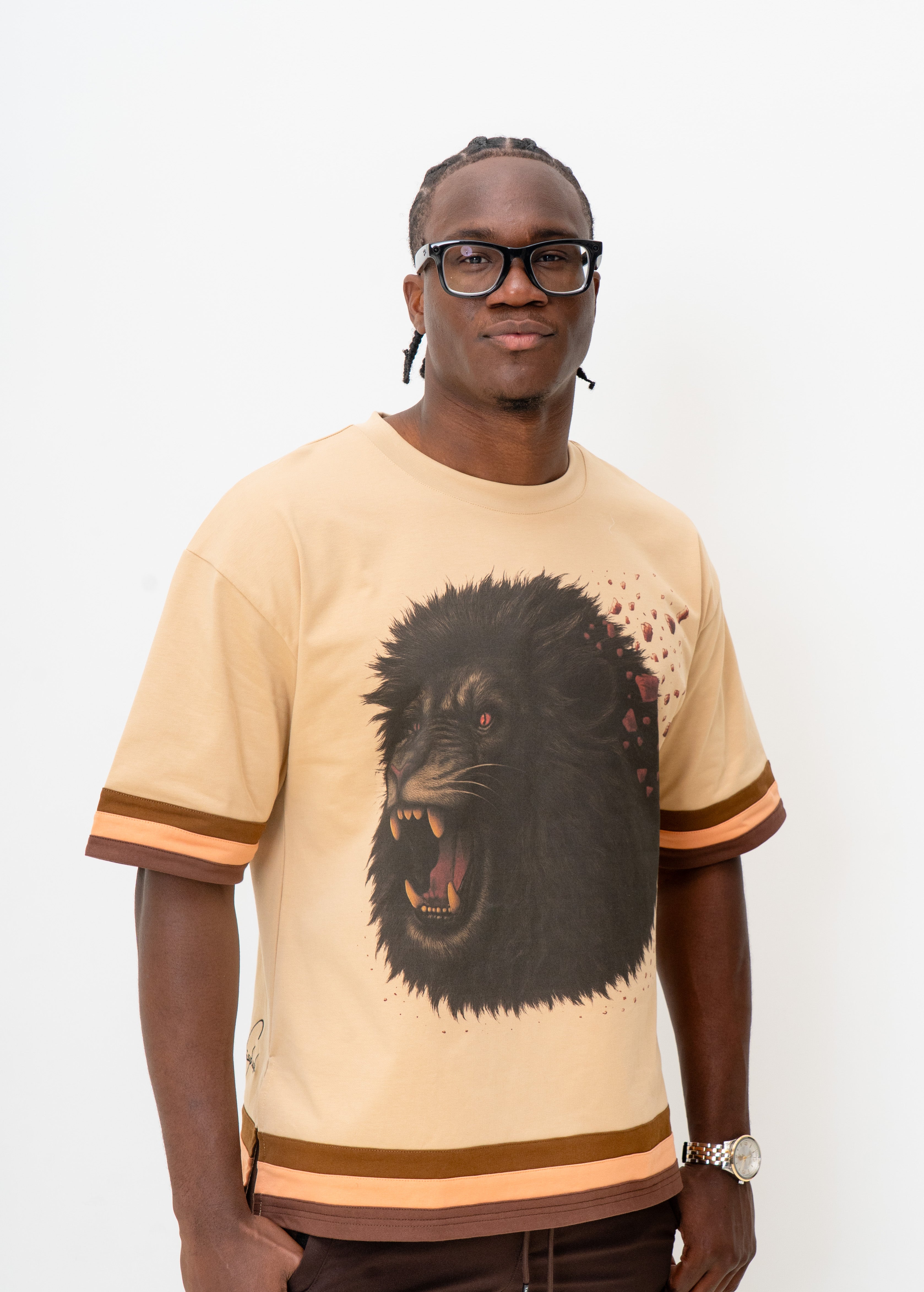 Lion Exaggerated Fit T-Shirt