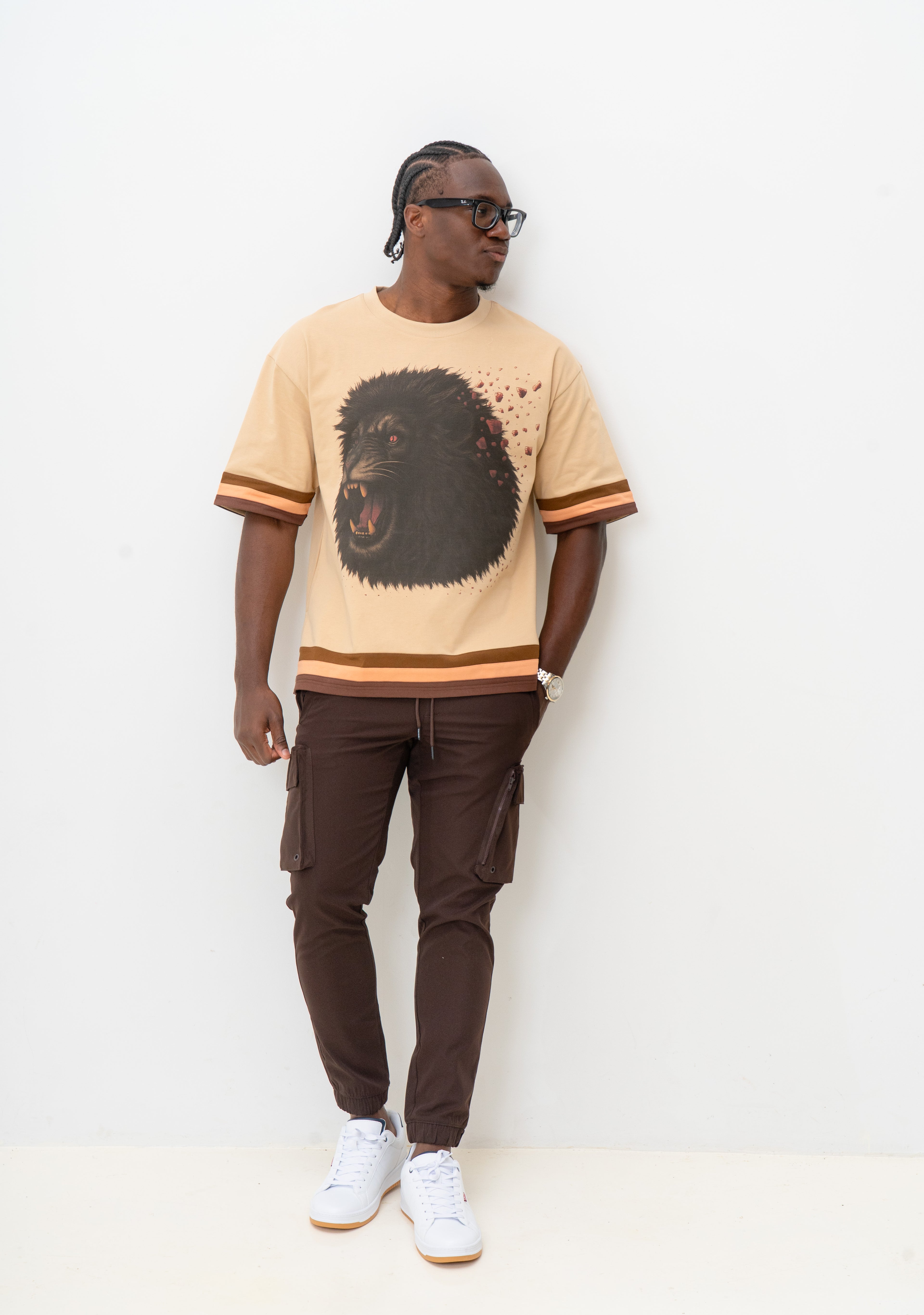 Lion Exaggerated Fit T-Shirt