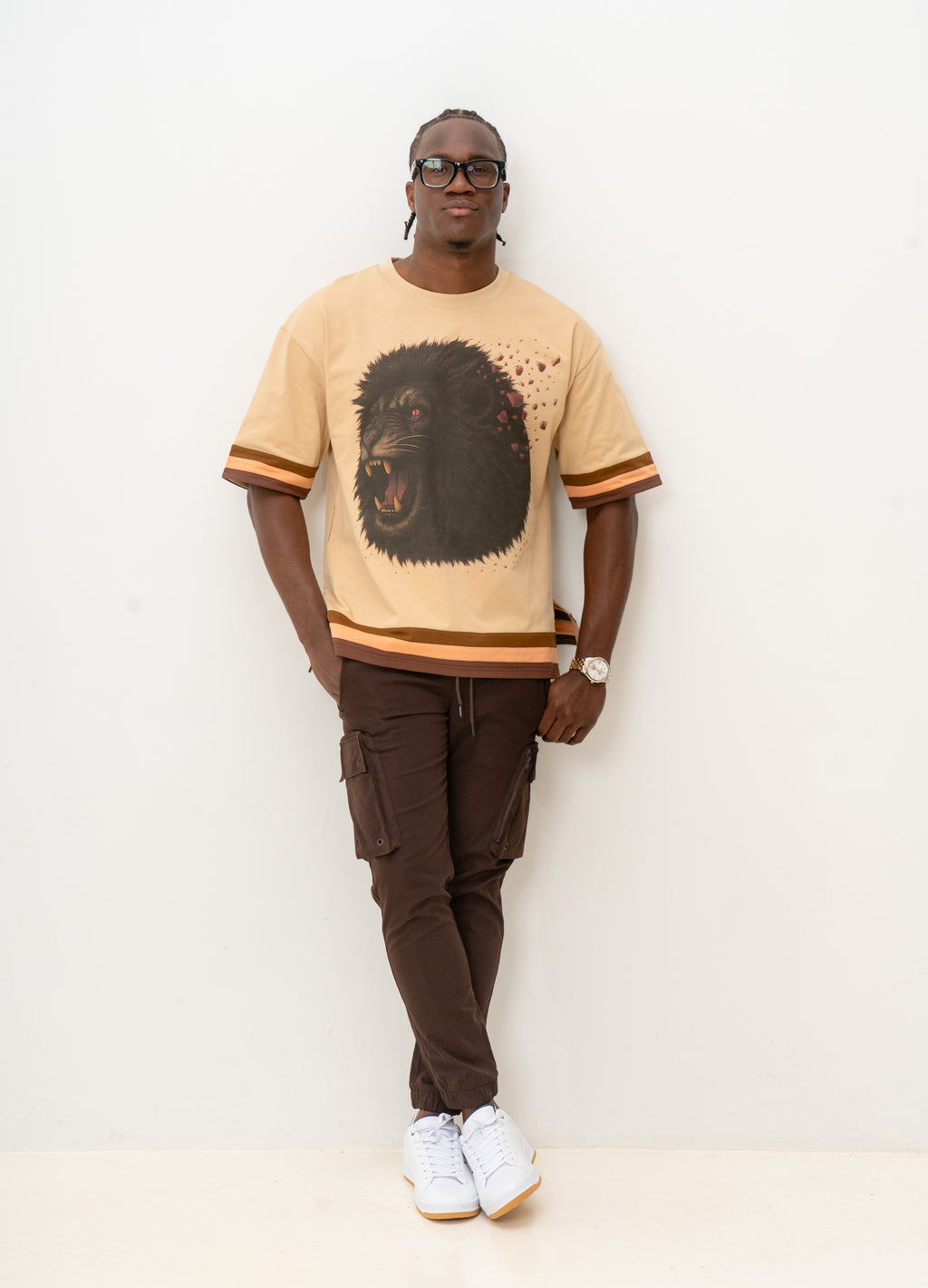 Lion Exaggerated Fit T-Shirt