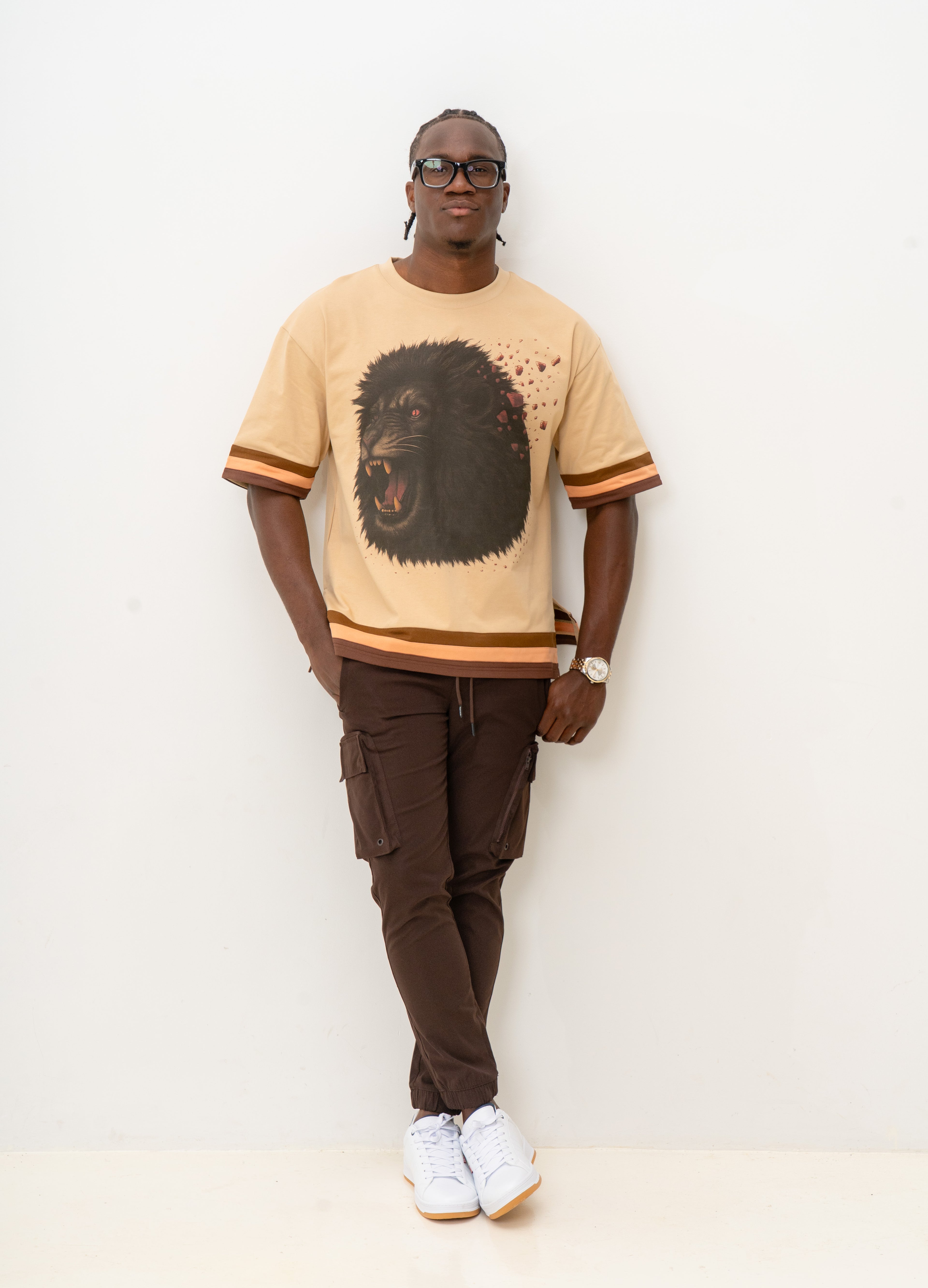 Lion Exaggerated Fit T-Shirt