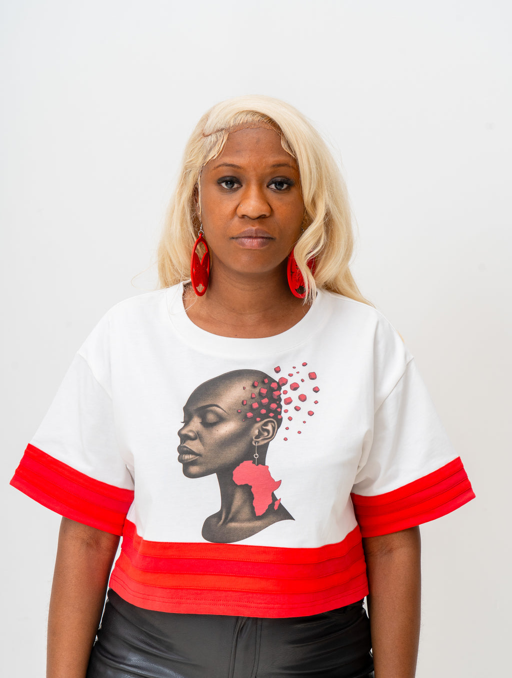 African Queen Box Cropped Tee