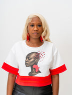 African Queen Box Cropped Tee