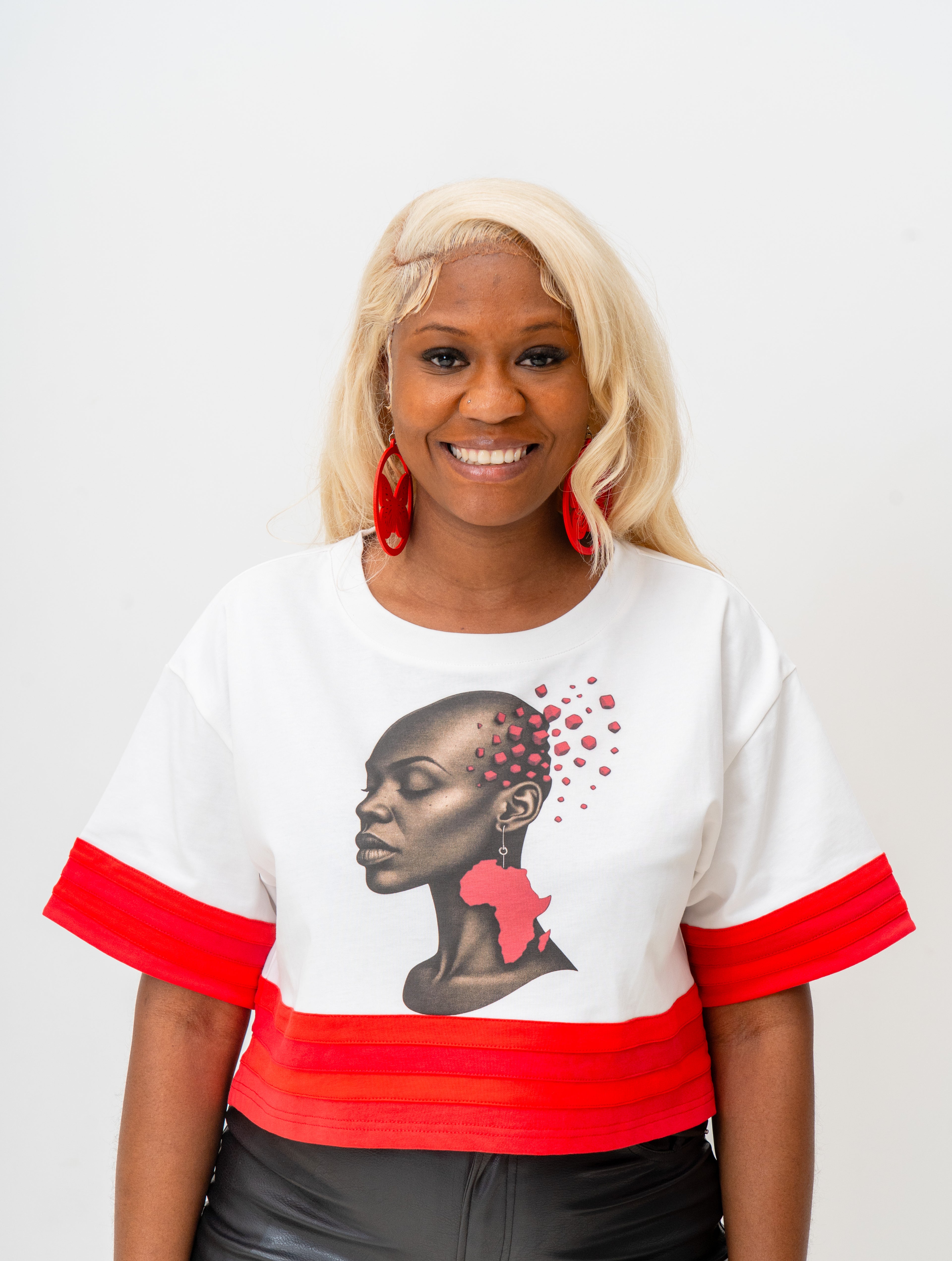 African Queen Box Cropped Tee