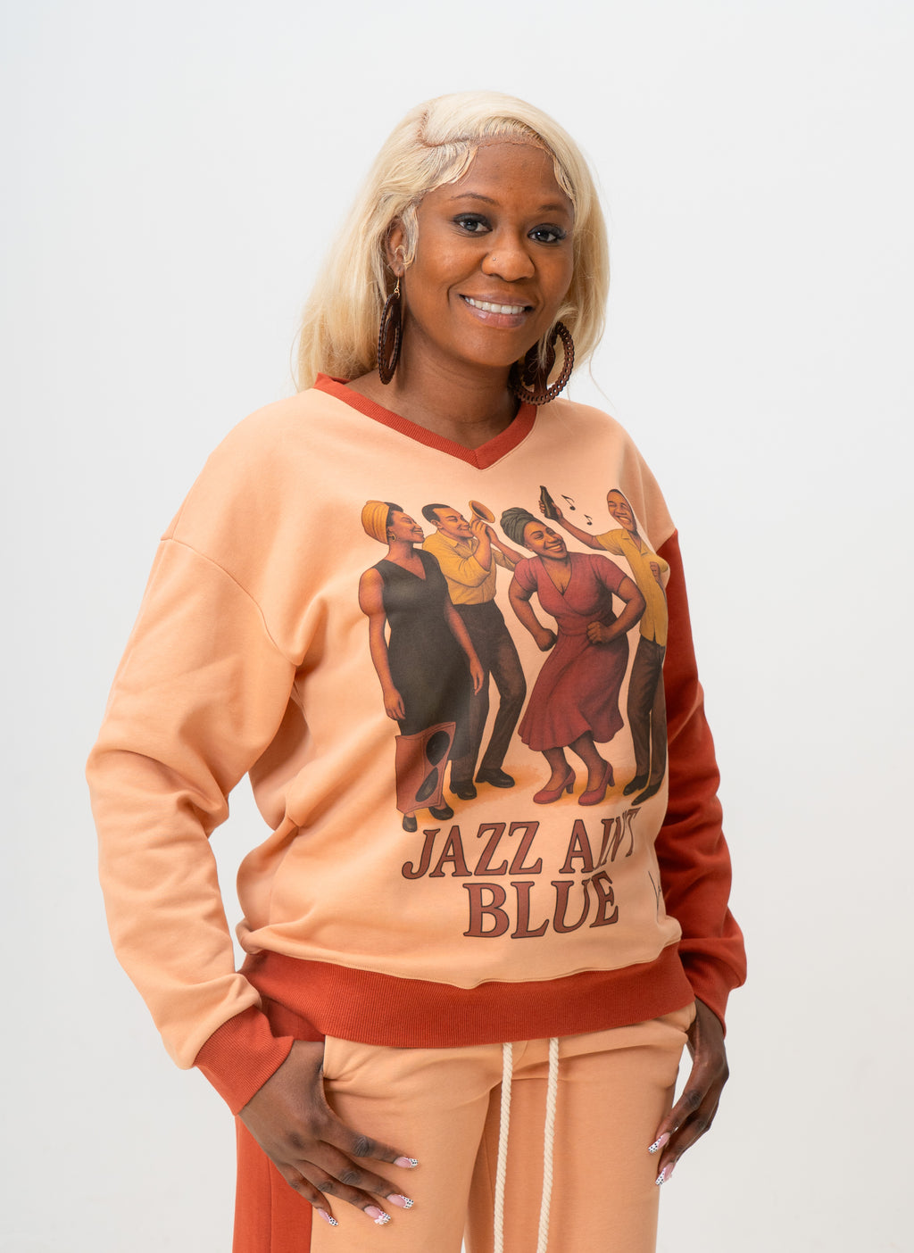 Jazz Ain't Blue Oversized Sweatshirt